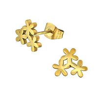 316L Surgical Grade Stainless Steel Flower Ear Studs