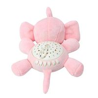 Noise Machine LED Light Sound Toy Sleep Soother Stuffed Animal Shape Plush Toys Sleep Aid Night Light, Pink
