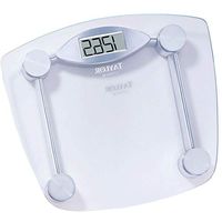 Digital Scale Bathroom Body Fat 13" X 14.5" High-Tempered Glass Platform with Chrome Accent Base Transparent Home Composition