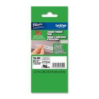 2/Pack Genuine Brother 3/4" (18mm) Black On White Security P-touch Tape for Brother PT-D600, PTD600 Label Maker