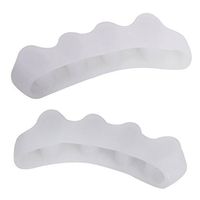 1 Pair Soft Elastic Toe Straighteners 5 Hole Silicone Gel Separators Bunion
