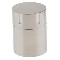 Prettyia Titanium Waterproof Pill Box Case Tablet Container Capsule Bottle Drug Tank with Cylinder Shape - Silver