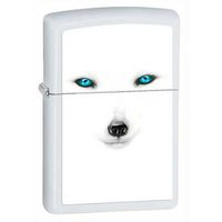 Zippo Lighter - White Wolf White Matte