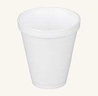 Dart 12J16, 12 Oz. White Foam Cup and Translucent Lid with Straw Slot, Customizable Disposable Hot and Cold Drink Beverage Soda Cups (50)