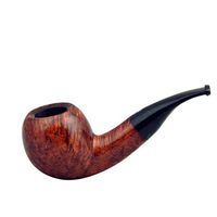 No. 74 Handmade Briar Bent Tomato Brown Smooth Tobacco Smoking Pipe