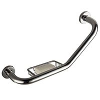 LLF Shower Grip Bar Bathtub Arm, Stainless Steel Bathtub Handrails Bath Shower Tub Grab Bar, Bathroom Balance Assist Support Bar with Soap Holder