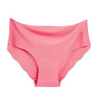 Theoylos Women's Underwear Seamless Bikini Panties Silky Comfy Ice Silk Briefs Ladies Elastic Ultra-Thin Panties Hot Pink