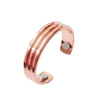 Festnight Medical Weight Loss Ring Simple Stainless Steel Magnetic Therapy Anti-Snoring Fashion Magnetic Healthcare Finger Ring (Rose Gold-2)