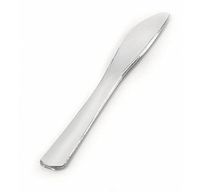 Crown Display Silver Secrets Full Size Extra Heavy Plastic Knives 24ct.