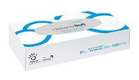 Papernet 410945 Heavenly Soft Special Facial Tissue Flat Box, White, 2-Ply, 8" x 8", 100 Sheets Per Box, 30 Boxes Per Case, Pack of 3000