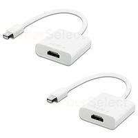 New 2 Mini Display Port DP Thunderbolt to HDMI Adapter Cable compatible with MacBook Pro Air Mac