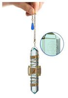 3.5" Buddha Maitreya the Christ Etheric Weaver® in Gold Wire - Quartz Crystal Vibrational Healing Tool