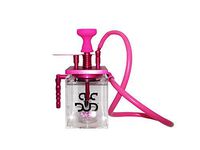 Brand New DUD Club Acrylic Hookah Single Hose Unit Color Complete Kit (Pink)