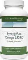 SynergyPure | 650 EC Fish Oil | 60 Enteric Coated Softgels | 3X's Greater Absorption* | MaxSimil® monoglyceride Fish Oil