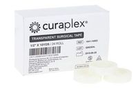 CURAPLEX Transparent Surgical Tape, 10 YDS, 1/2 in,24/BX, 12BX/CS (CASE)