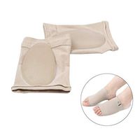 ROSENICE Comfortable Silica Gel Arch Supports Pads Flat Feet Insoles Plantar Fasciitis Sleeve Socks Gel Feet Care Orthopedic Insoles
