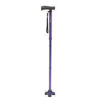 HurryCane Freedom Edition Folding Cane with T Handle, Pathfinder Purple