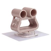 Vosarea Mop Clip,Self Adhesive No Drilling Wall Mount Mop and Broom Holder Bracket Hanging Organizer for Home Bathroom Use (Khaki)