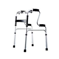 Walkers for Seniors with Seat Elderly Walker- Up and Down Stairs Walker Lightweight Aluminum Adjustable Mobility Walking Aid-Retractable Four-Pointed Cane Rolling Walkers (Color : A)