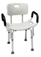 GF Health 7921RA Platinum Collection Bath Seat with Backrest and Arms, Retail Packaging (Pack of 3)