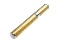Nomadic Trader Cigar Travel Tube Made of Stainless Steel, 7.09" x 0.98" (18cm x 2,5cm), Golden, Mod. 5314-05 (US)