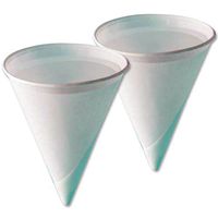 Eco Touch Paper Cone Water Cups. 4.5OZ, 5,000 cups per case