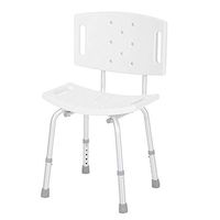 Renxiarx Free Standing Toilet Frame,Folding Commode Chair,Shower Chair Bathrooms,Non-Slip Bath Stool Adjustable Leg Pregnant Women, Children,The Elderly and The Disabled Folding Bath Seat
