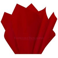 Flexicore Packaging® Tissue Paper Gift Wrap | Scarlet RED | Size:15"x20" | 100 Sheets | Acid Free | Bulk | DIY Craft |