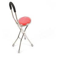 WW Stainless Steel Cane Old Man Walker Collapsible Medical Insurance Crutch Chair