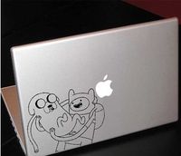 Adventure Time Finn Jake Macbook Car Tablet Art - Black Vinyl Decal for 13" Macbook
