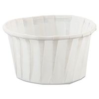 SOLO Cup Company Treated Paper Soufflé Portion Cups, 4 oz., White, 250/Bag - 20 sleeves of 250 cups. 5000 per case.
