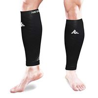 NEWMARK Compression Calf Sleeves for Men & Women (Pair), Best Footless Compression Socks for Shin Splints, Leg Pain, Running, Nurses, Pregnancy, Plantar Fasciitis, Hiking, Cycling, Walking & Athletic
