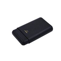 HAOYUSHANGMAO Carbon Fiber Travel Cedar Wood Four Portable Cigar Holsters, Cigar Boxes, Telescopic Cigar Boxes, Compact, The Best Gift