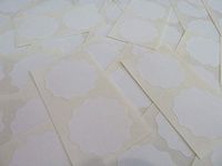 Minilabel 41mm Wavy Edge , Certificate Wafer Company Seal Labels , Stickers For Embossing , Awards & Rewards White