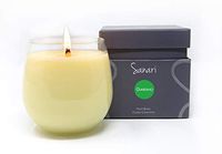 SANARI – Organic Aromatherapy Candles, Stemless Wine Glasses, Zen Candles, Fragrance Free, Non Toxic, Essential Oils, Non GMO Soy, Vegan & Made in the USA - Bergamot, Black Pepper & Patchouli, 16oz