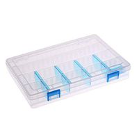 Culturemart Blue Plug-in Pieces Multi-Functional Plastic Lure Box Tool Kit Case Tackle Medicine Capsule Splitters Container Pill Boxes