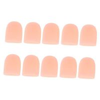Pack of 5Pairs, Silicone Open Toe Sleeves Protectors Tubes, Moisturizing for Corn Calluse Remover - Skin