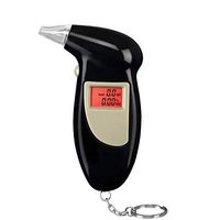 Escolourful Breathalyzer, Portable Keychain Breath Alcohol Tester for Driver, Digital Battery Power Alcohol Detector with 5 Mini Mouthpieces for Personal and Home Use