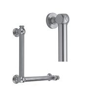 Jaclo G70-16H-16W-PB Smooth Transitional 90D Grab Bar, 16 x 16", Polished Brass