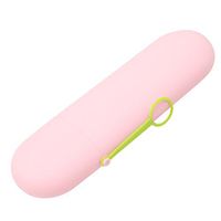 Meolin Toothbrush Storage Box Plastic Toothbrush Case Toothbrush Holder/Cover for Travel Use Toothpaste Toothbrush Box Case Container,White powder,206.53.5cm