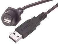 L-COM WPUSBAX-5M COMPUTER CABLE, USB, 5M, BLACK