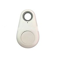 Smart Mini Waterproof Bluetooth GPS Tracker for Pet Dog Cat Keys Wallet Bag Kids (White)