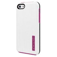 Incipio DualPro Shine Case for iPhone 5C - Retail Packaging - White/Neon Pink