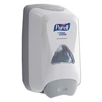 PURELL FMX-12 Push-Style Hand Sanitizer Foam Dispenser, Dove Grey, Dispenser for 1200 mL PURELL FMX-12 Sanitizer Foam Refill - 5120-06