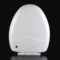 Toilet Seat Universal Toilet Lid with Slow-Close White Large V-Style Easy to Install Toilet Seat Cover