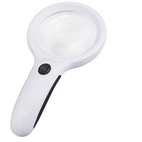 Skycoolwin New 3X 8X Magnifying Glass Magnifier With 8 LED Light Read Magnification Loupe