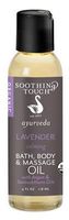 Bath Body & Massage Oil, Lavender 4 oz by Soothing Touch (Pack of 3)