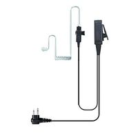 Valley Enterprises 2-Wire Coil Earbud Audio Mic Surveillance Kit for Motorola Two-Pin Two-Way Radios