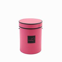 Gift Packaging Paper Box Decorating Round Hot Pink Florist Box 1 Pcs