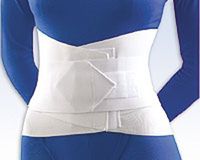 Lumbar Sacral Support with Abdominal Belt, 108220 Height XX-Large White